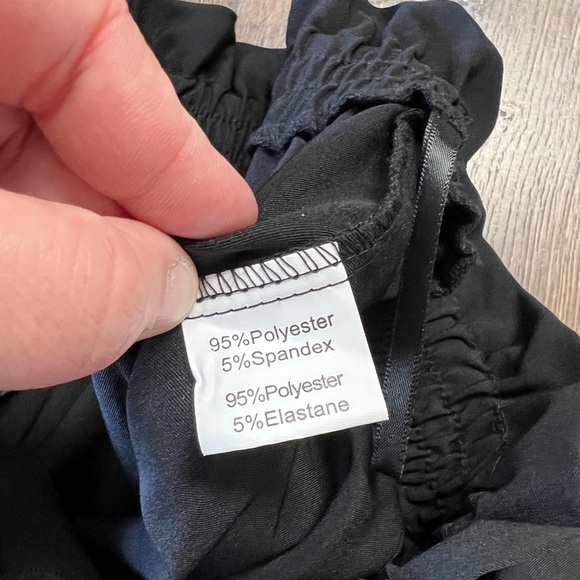 Grace Karin Cropped Paper Bag Waist Pants with Pockets SZ SM - Picture 6 of 6